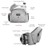 TushBaby The Only Safety Certified Hip Seat Baby Carrier