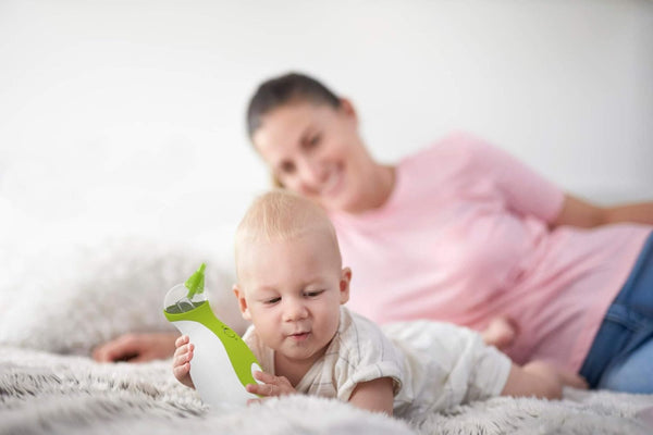 Nosiboo Go Baby Electric Nasal Aspirator/Nose Sucker - Portable, Battery-Operated Nose Cleaner - UPT Powered Nose Suction