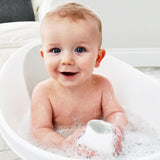Bathtime Essentials Bundle | Baby Bath, Rinse Jug, Ellie Toy Scoop, Toy Boats & Squishy Changing Mat | All-in-One Comfort, Cleanup & Care for Newborns & Toddlers | Taupe