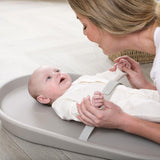 Bathtime Essentials Bundle | Baby Bath, Rinse Jug, Ellie Toy Scoop, Toy Boats & Squishy Changing Mat | All-in-One Comfort, Cleanup & Care for Newborns & Toddlers | Taupe