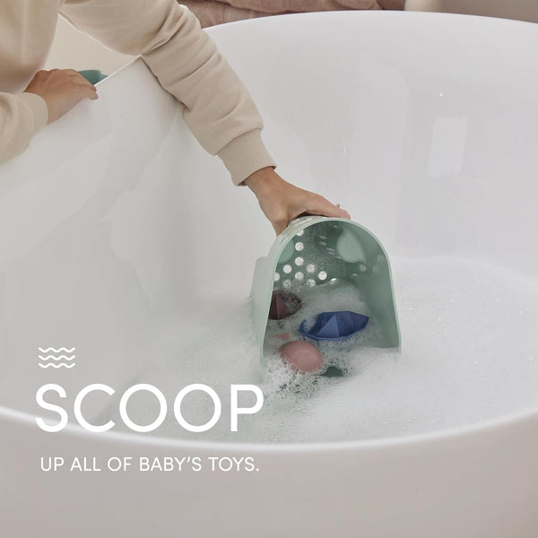 Bathtime Essentials Bundle | Baby Bath, Rinse Jug, Ellie Toy Scoop, Toy Boats & Squishy Changing Mat | All-in-One Comfort, Cleanup & Care for Newborns & Toddlers | Taupe